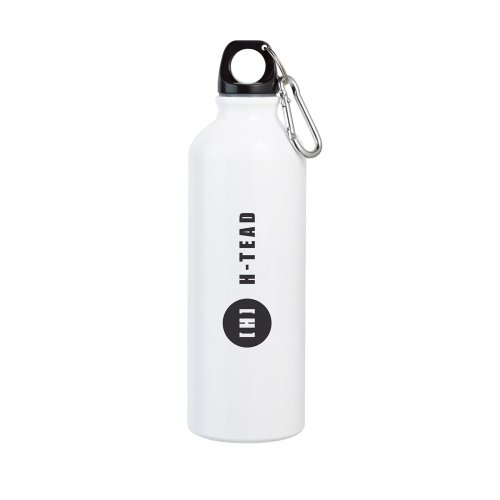 Hliníková sportovní láhev s karabinou, 800 ml
