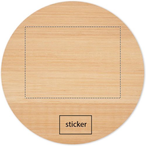 Bambusový kulatý podtácek