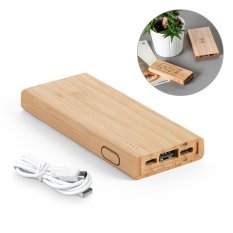Bambusová powerbanka 5 000 mAh