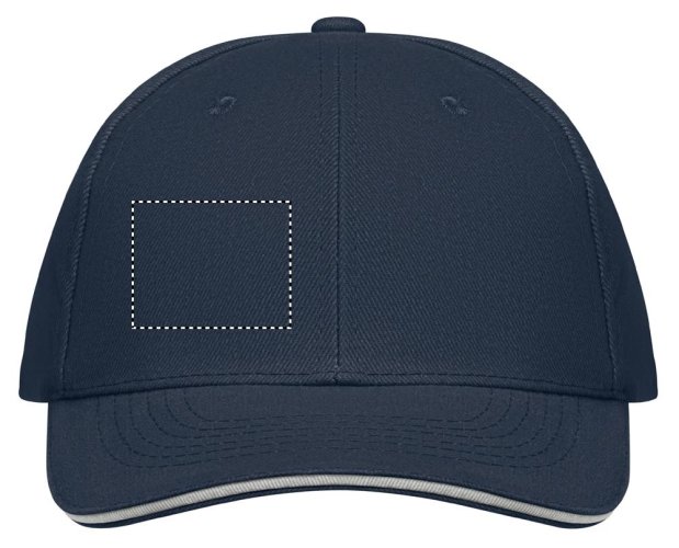 6 panelová baseballová čepice