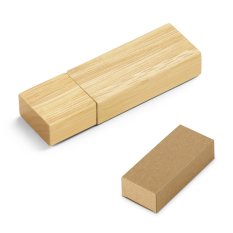 Bambusová USB flash disk 8 GB s víčkem