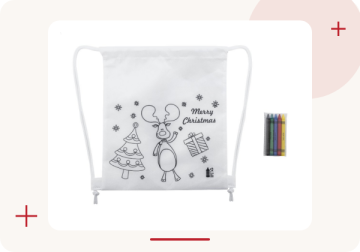 Julfar Bag A vánoční vak na stažení šňůrkou na vybarvení