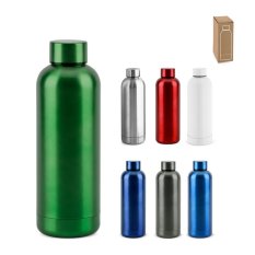 Vákuovo izolovaná fľaša z recyklovanej nehrdzavejúcej ocele 550 ml