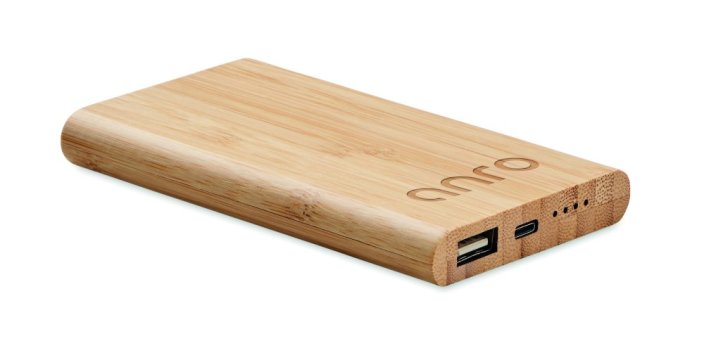 Bambusová powerbanka 4000 mAh