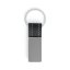 Kovový přívěsek na klíče s imitací kůže