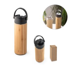 Bambusová termoska s vakuovou izolací 440 ml