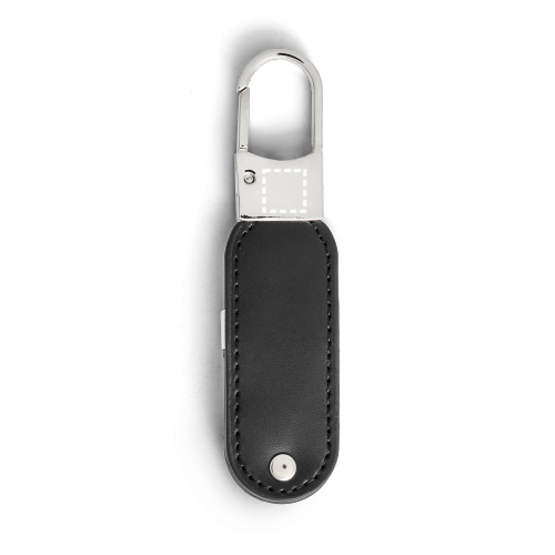 USB flash disk 8 GB s PU povrchem a karabinou