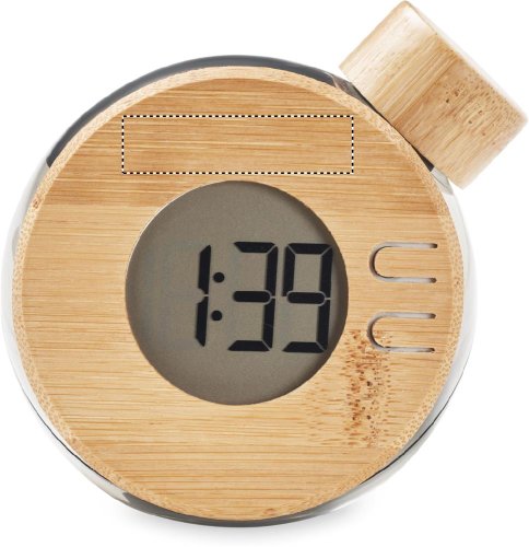 Bambusové LCD hodiny na vodu