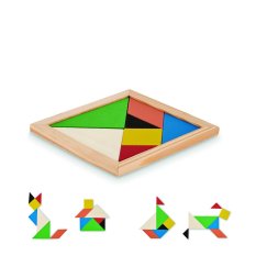 Dřevěné puzzle Tangram