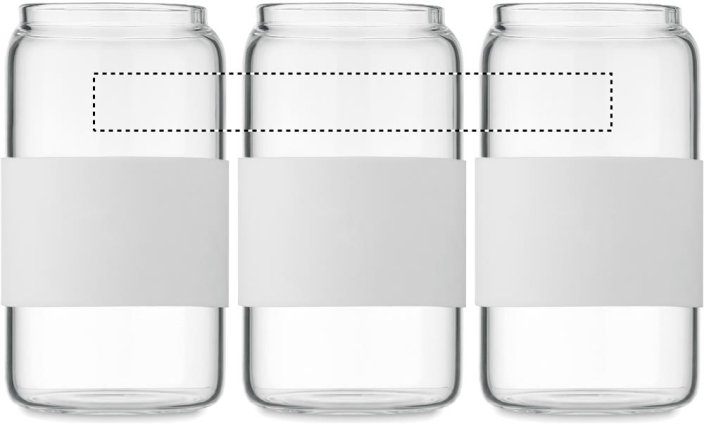 Borosilikátová sklenice 550ml s