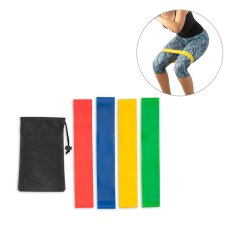 Sada 4 fitness gúm v netkanom vrecku
