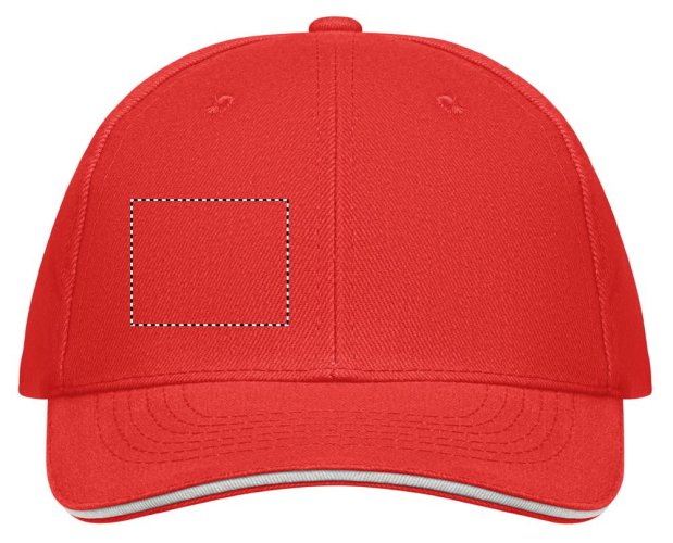 6 panelová baseballová čepice