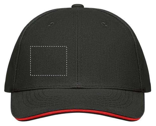 6 panelová baseballová čepice