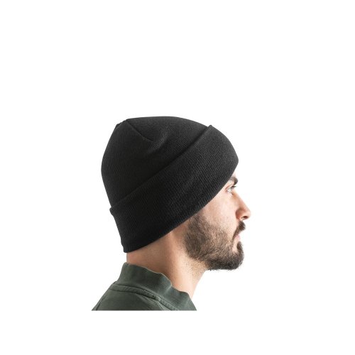 Dvouvrstvá unisex čepice z rPET s ohrnutým lemem