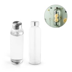 Skleněná láhev s nerezovým uzávěrem 500 ml