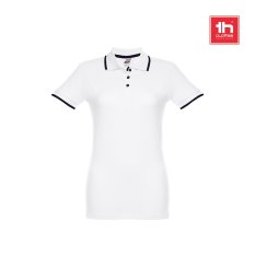 Dámské dvoubarevné bavlněné polo tričko