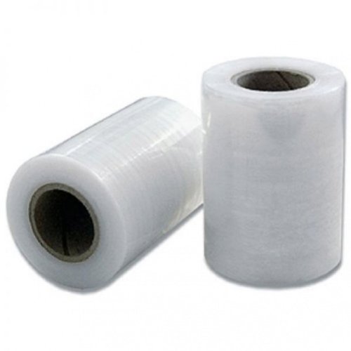 Malá ruční stretch fólie 10 cm | 150 m - Materiál: Polyethylen 23 µm, Barva fólie: Transparentní, Šířka fólie: 10 cm