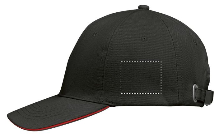 6 panelová baseballová čepice