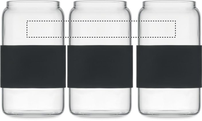 Borosilikátová sklenice 550ml s