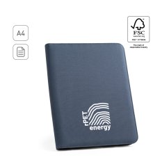 A4 zakladač na zips z rPET s blokom
