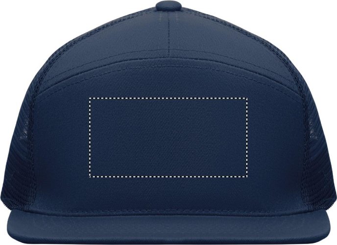 7panelová kšiltovka s plochým