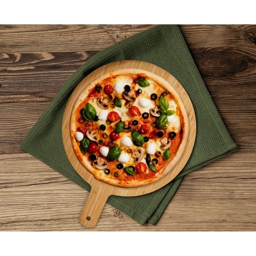 Bambusový servírovací talíř na pizzu
