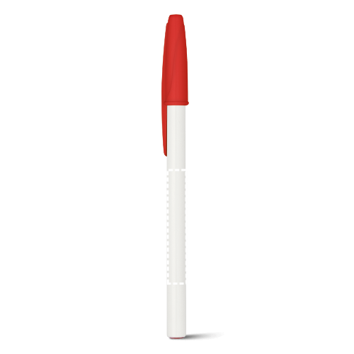 CARIOCA® plastové kuličkové pero - Umístění potisku: Kulové těleso, Typ potisku: Tampontisk (max. 5 barev, 60 x 5mm), Počet barev potisku: 2 barvy, Počet kusů: 4000