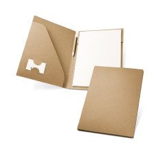 A4 priečinok z recyklovaného papiera s blokom a perom