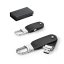 USB flash disk 8 GB s PU povrchem a karabinou
