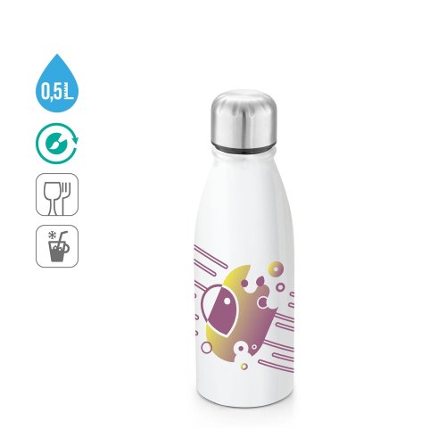 Hliníková sublimační láhev s nerezovým uzávěrem 500 ml