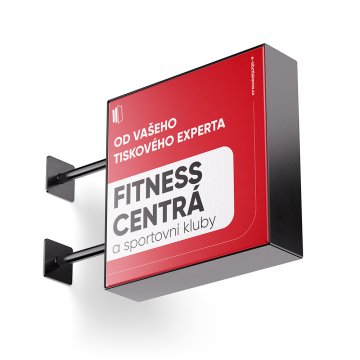 Fitness centra - Tisk na kvalitní  Roll Up PP blockout fólii 195 g/m²