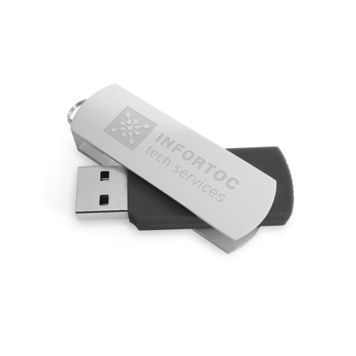 USB flash disk 8 GB s hliníkovým klipem