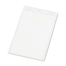 PVC obal na jmenovku s otvory pro karabinu