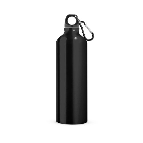 Hliníková sportovní láhev s karabinou, 800 ml