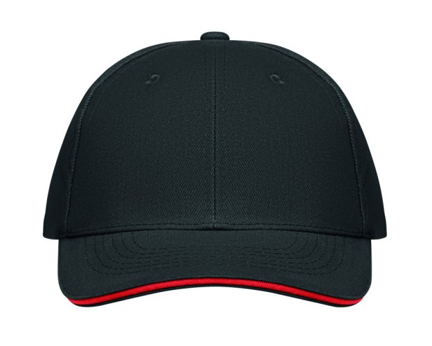 6 panelová baseballová čepice