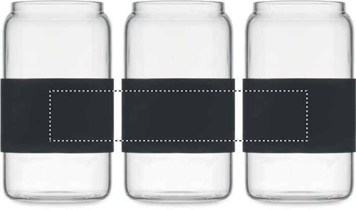 Borosilikátová sklenice 550ml s