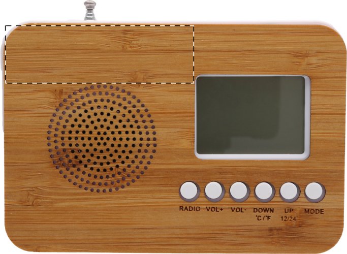 Bordio stolní rádio s hodinami