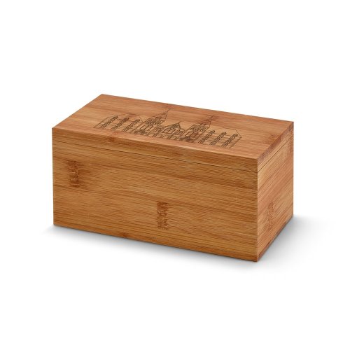 Bambusová čajová krabička se 2 přihrádkami