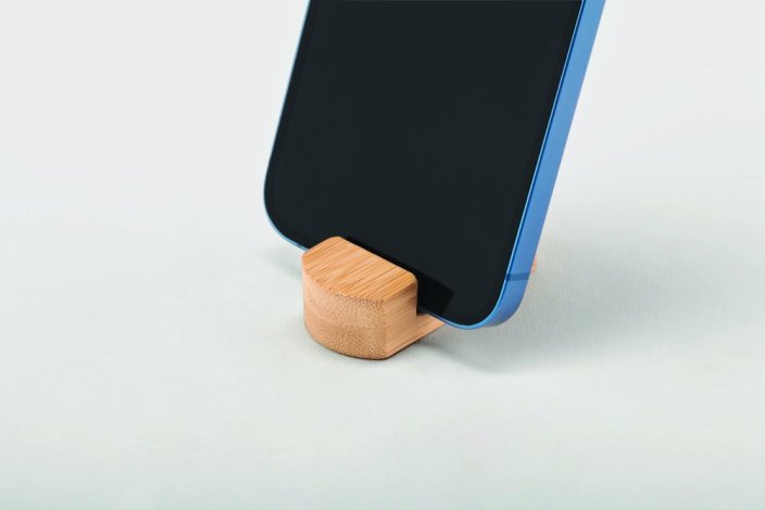 Bbambusový stojánek na telefon