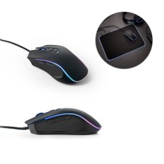 Herná myš THORNE RGB s pogumovaným povrchom