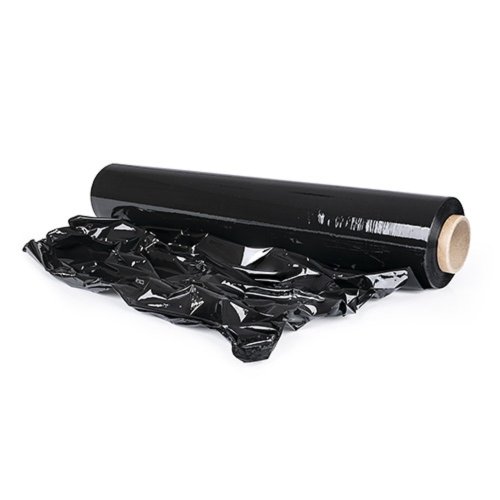 Ruční černá stretch fólie 50 cm | 1.66 kg - Materiál: Polyethylen 23 µm, Barva fólie: Černá, Šířka fólie: 50 cm