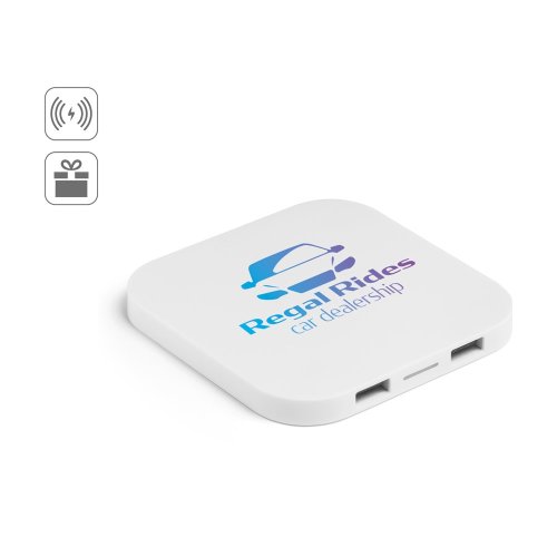 Bezdrátová nabíječka 15 W s USB hubem