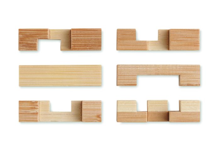 Bambusový hlavolam "Puzzle"