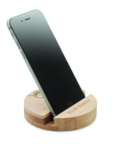 Březový stojánek na telefon